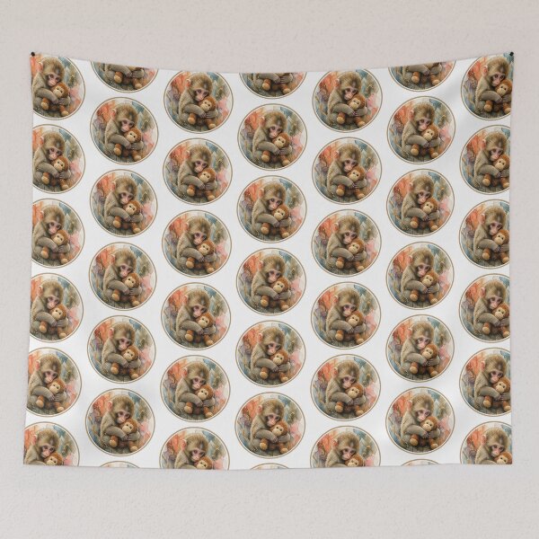 Item preview, Punch the Monkey Cute Japanese Macaque Watercolor designed and sold by Wilcox PhotoArt.