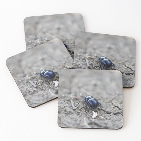 Item preview, Shiny Blue Dor Beetle Macro Nature designed and sold by Pajacoom.