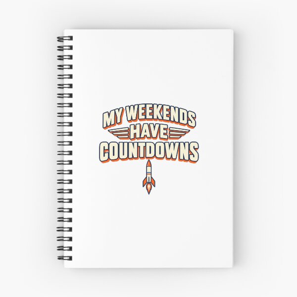 Item preview, My Weekends Have Countdowns Rocket designed and sold by UrbanCanvvas.