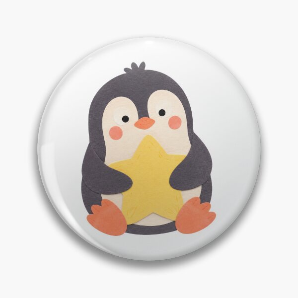 Item preview, Penguin with a Star Cushion designed and sold by The-Art-of-D.