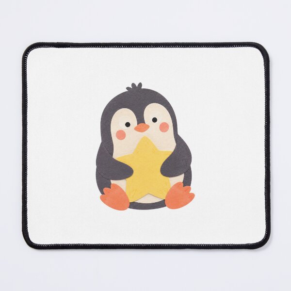 Item preview, Penguin with a Star Cushion designed and sold by The-Art-of-D.