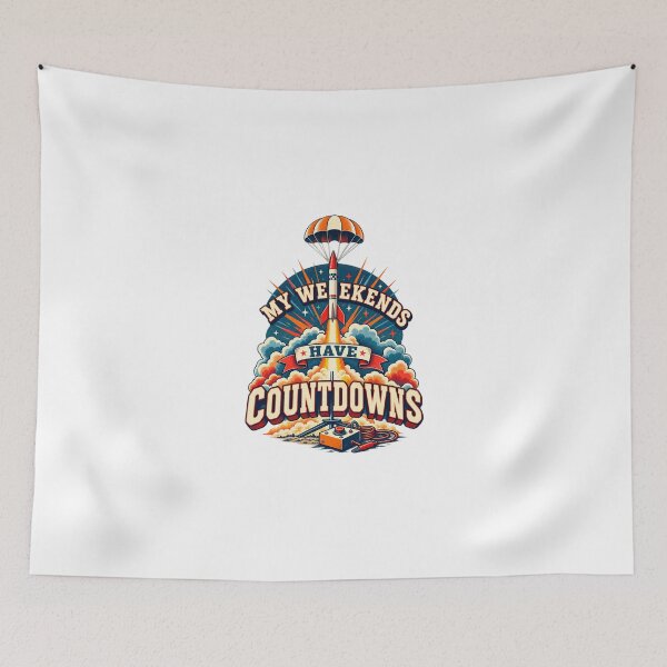 Item preview, My Weekends Have Countdowns Launch Club designed and sold by UrbanCanvvas.