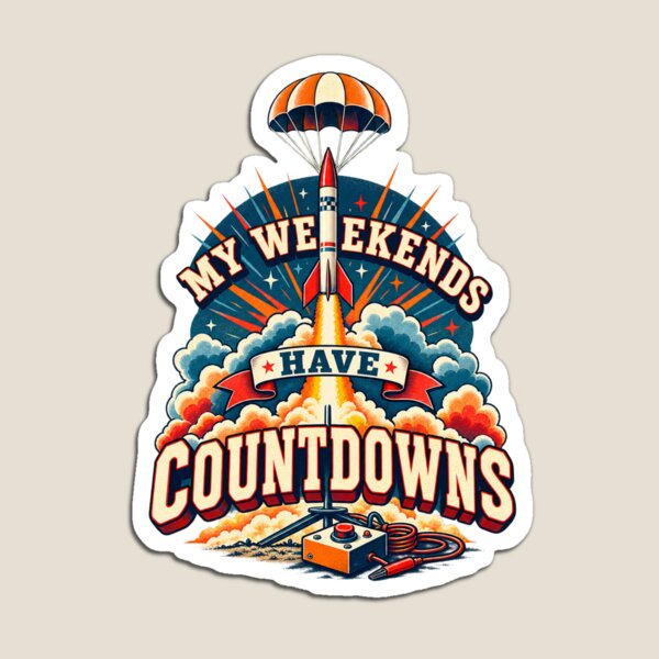 Item preview, My Weekends Have Countdowns Launch Club designed and sold by UrbanCanvvas.