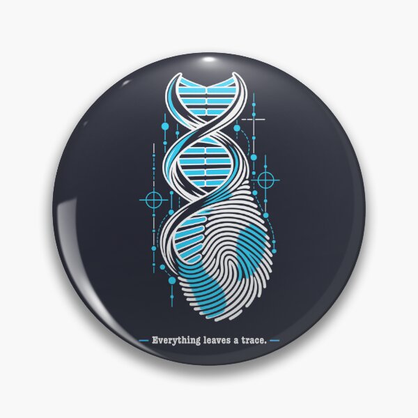 Item preview, Criminology Blue White DNA Thumbprint designed and sold by Festive Bug.