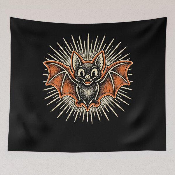 Item preview, Vintage Cute Bat Retro Spooky Season Halloween Bat Lover designed and sold by SmithOscarShop.