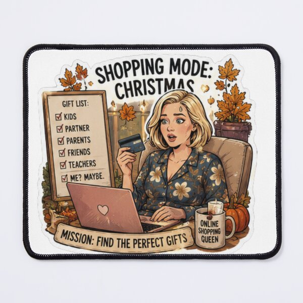 Item preview, Shopping Mode Christmas Gift List Design | Elite Mom Club Online Shopping Queen designed and sold by DailyStruggleCo.