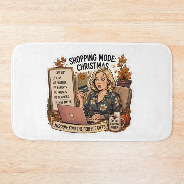 Item preview, Shopping Mode Christmas Gift List Design | Elite Mom Club Online Shopping Queen designed and sold by DailyStruggleCo.