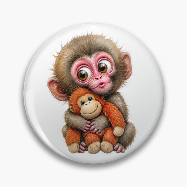 Item preview, Punch the Monkey Cute Japanese Macaque  designed and sold by Wilcox PhotoArt.
