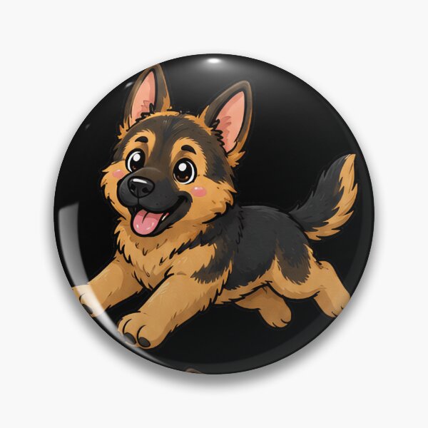 Item preview, Cute German Shepherd stickers and apparel design designed and sold by rafaeltto.