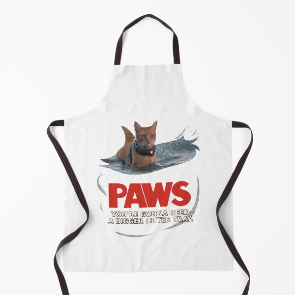 Item preview, PAWS: Funny Cat Shark Movie Parody designed and sold by MotorMouthMerch.