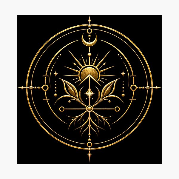 Item preview, The Golden Current — Sigil for Abundance & Prosperity designed and sold by My Redbubble Shop.