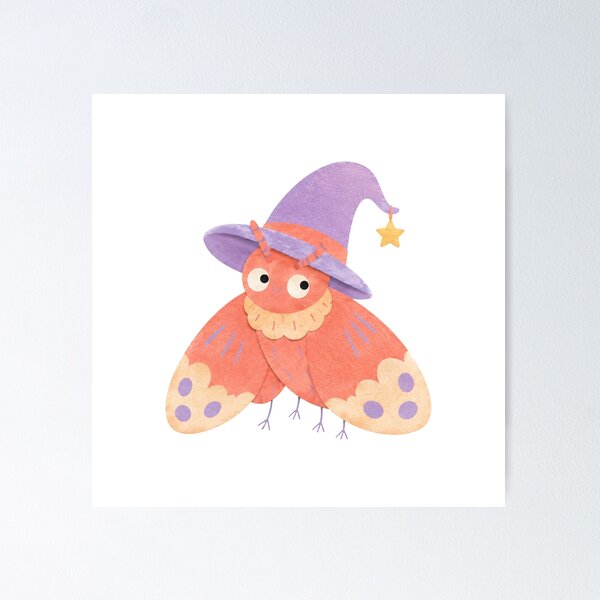 Item preview, Moth under a Soft Witch Hat designed and sold by The-Art-of-D.