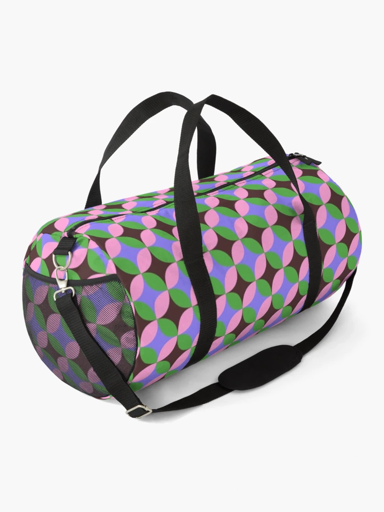 Thumbnail 2 of 3, Duffle Bag, Pastel Geometric Pattern designed and sold by RACDesignStudio.