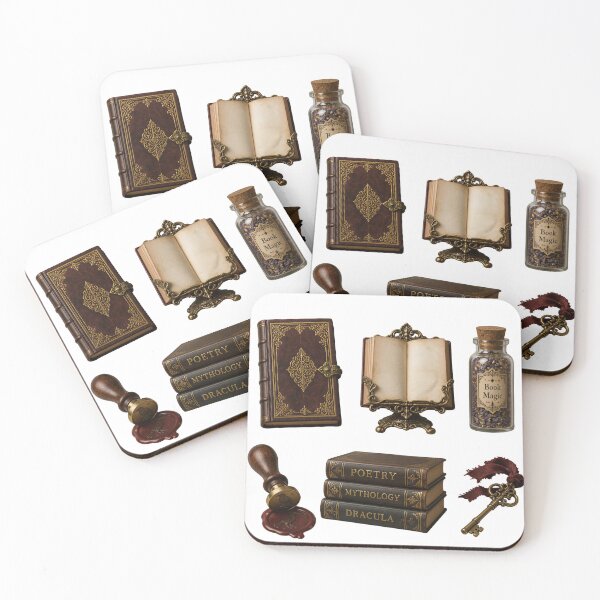 Item preview, Dark Academia Vintage Bookish Sticker Pack designed and sold by aysenism.