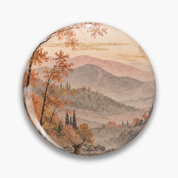 Item preview, Autumn Deer Lake Watercolour Painting at Sunset designed and sold by Jozefin's Studio.
