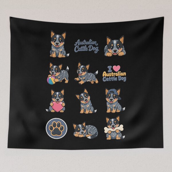 Item preview, Cute Australian Cattle stickers and apparel design designed and sold by rafaeltto.