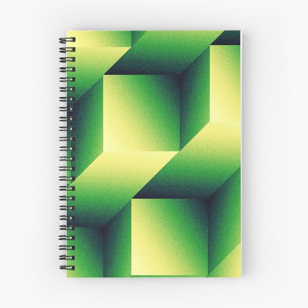 Item preview, Blocks – Isometric Abstract Cubes & Green Noise Geometry designed and sold by BrokenBill.
