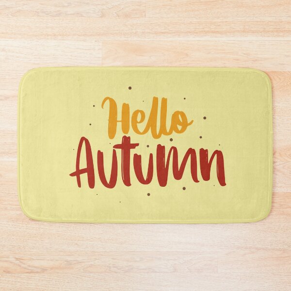 Item preview, Hello Autumn Typography Fall Quote designed and sold by SolutionsArt.