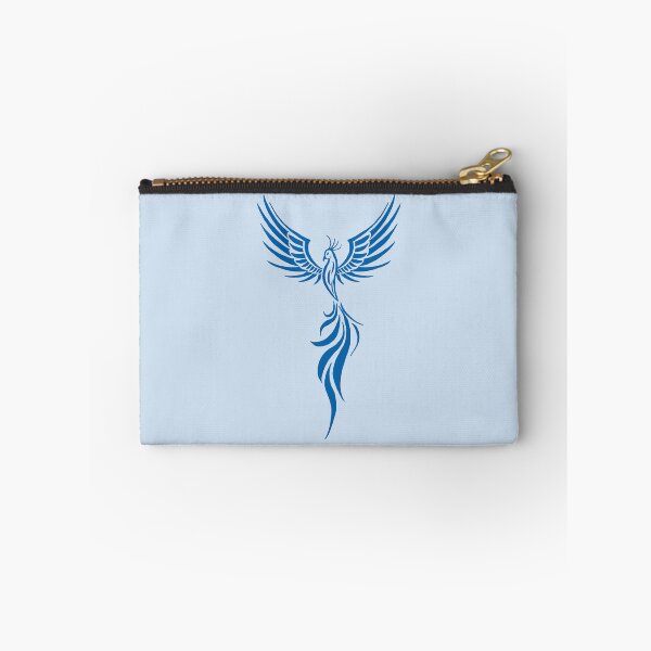 Item preview, Majestic Blue Phoenix Rising Silhouette Art designed and sold by URSM.