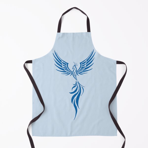 Item preview, Majestic Blue Phoenix Rising Silhouette Art designed and sold by URSM.