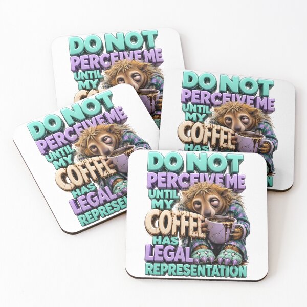 Item preview, Do Not Perceive Me Until My Coffee Has Legal Representation Skunk designed and sold by Sovereign Supply Co..