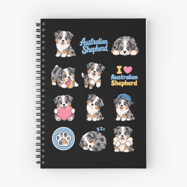 Item preview, Cute Australian Shepherd stickers and apparel design designed and sold by rafaeltto.
