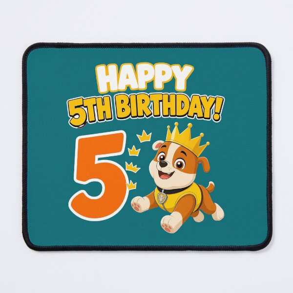Item preview, Happy 5th Birthday Puppy designed and sold by nodedormtired.