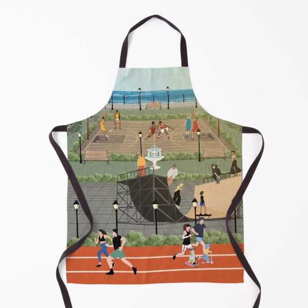 Item preview, Coastal City Sports Park Active Lifestyle Illustration designed and sold by HBBS DESIGNS.
