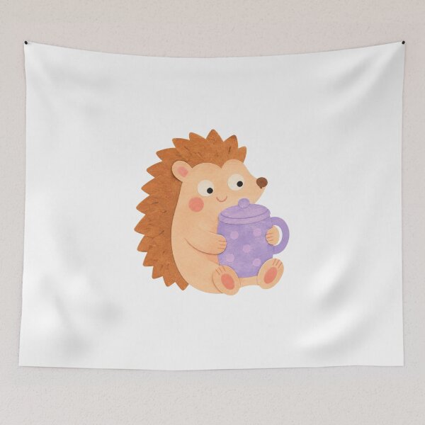 Item preview, Hedgehog with a Cider Mug designed and sold by The-Art-of-D.