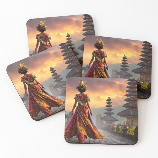 Item preview, Graceful Balinese Dancer at Historic Temple designed and sold by Artessie.