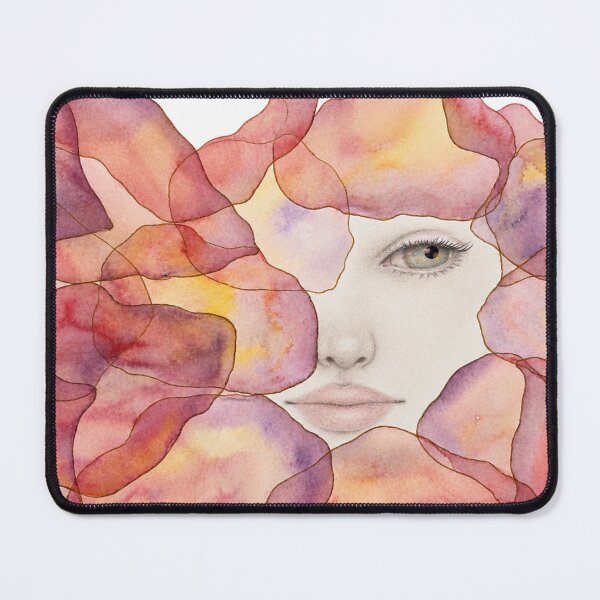 Item preview, Behind the Bloom, Surreal Floral Woman Portrait designed and sold by ArithraStudio.