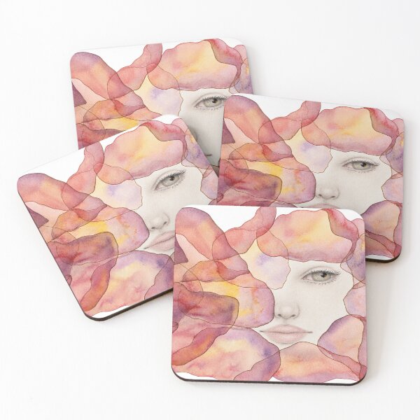 Item preview, Behind the Bloom, Surreal Floral Woman Portrait designed and sold by ArithraStudio.