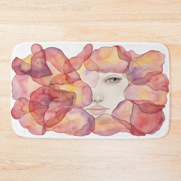 Item preview, Behind the Bloom, Surreal Floral Woman Portrait designed and sold by ArithraStudio.
