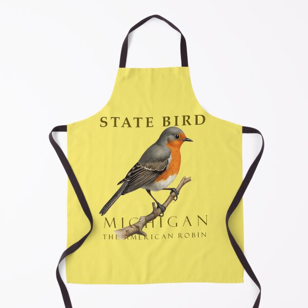 Item preview, Michigan Turdus Migratorius Bird Design designed and sold by taiche.
