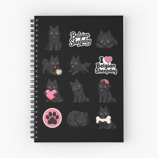 Item preview, Cute Belgian Sheepdog stickers and apparel design designed and sold by rafaeltto.