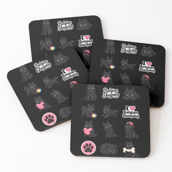 Item preview, Cute Belgian Sheepdog stickers and apparel design designed and sold by rafaeltto.