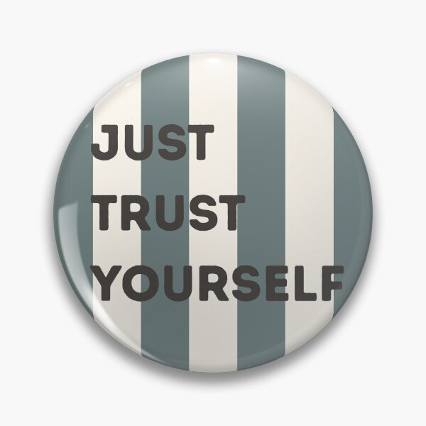Item preview, Just Trust Yourself Minimalist Striped Motivational Quote designed and sold by HBBS DESIGNS.