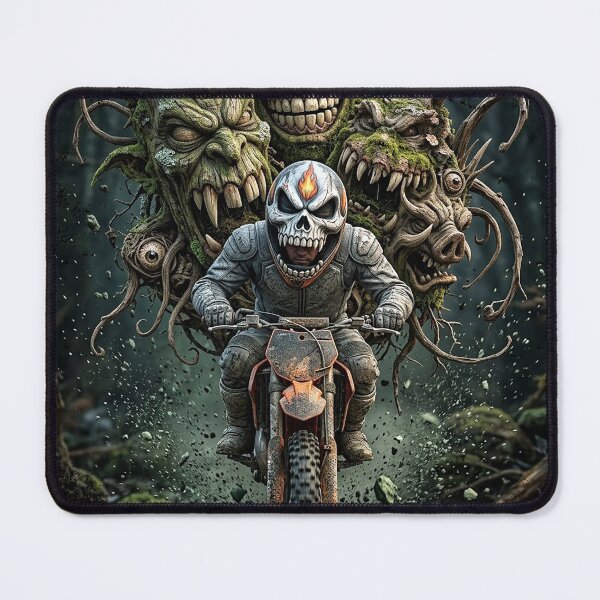 Item preview, Motocross Dirt Bike Halloween Monster Ghoul Rider designed and sold by offroadstyles.
