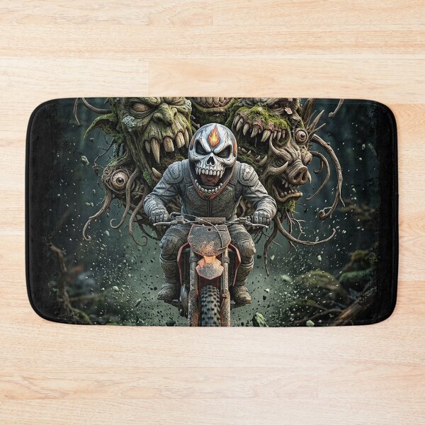 Item preview, Motocross Dirt Bike Halloween Monster Ghoul Rider designed and sold by offroadstyles.