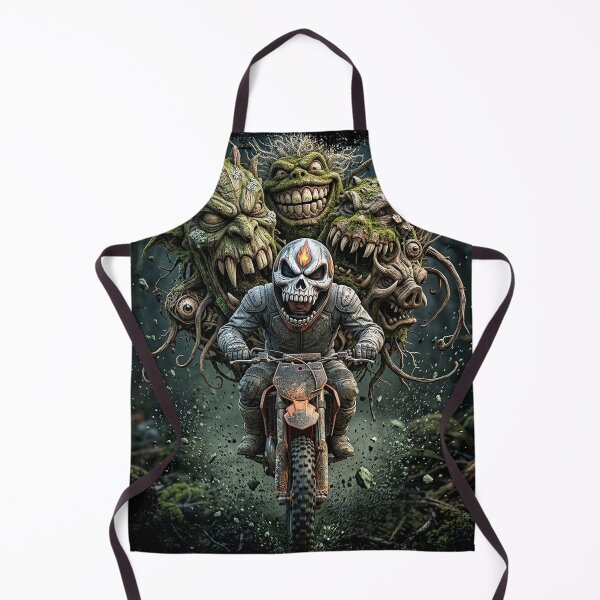 Item preview, Motocross Dirt Bike Halloween Monster Ghoul Rider designed and sold by offroadstyles.
