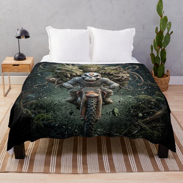 Item preview, Motocross Dirt Bike Halloween Monster Ghoul Rider designed and sold by offroadstyles.