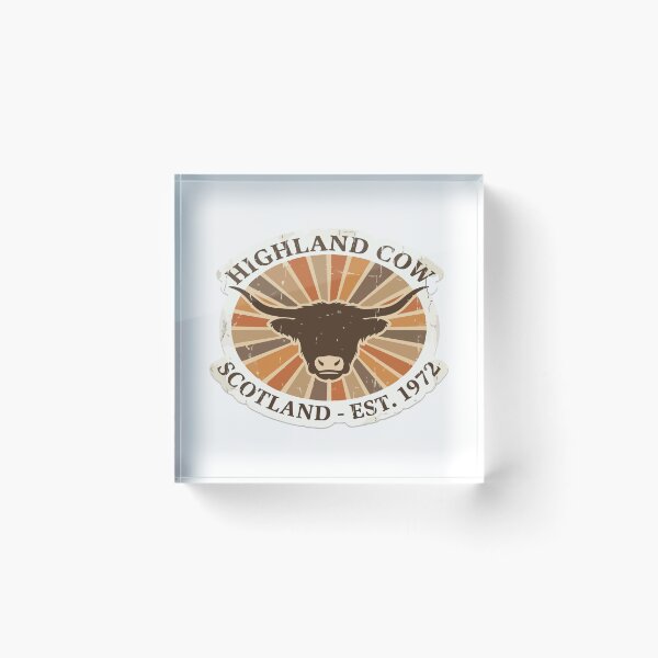 Item preview, Vintage Retro Highland Cow Sunset Farmhouse Gift designed and sold by Arc2020.