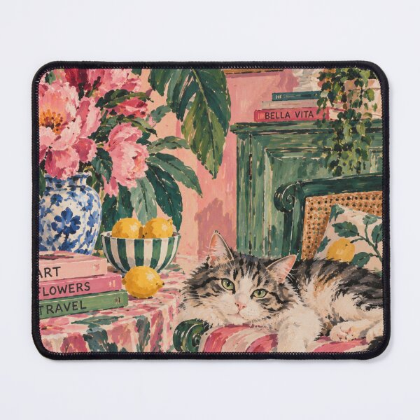 Item preview, Colorful cat wall art designed and sold by Quiet Sun.