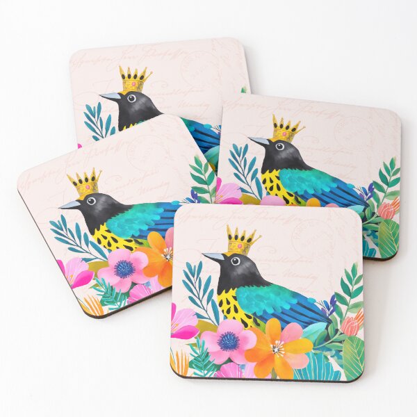 Item preview, Whimsical Bird King designed and sold by artsandsoul.