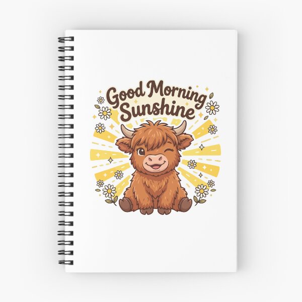 Item preview, Good Morning Sunshine Cute Highland Cow Coffee Mug Art designed and sold by Arc2020.