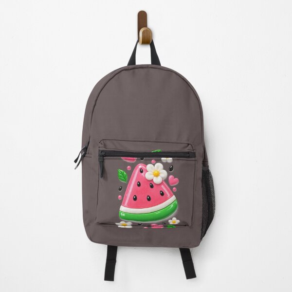 Item preview, Cute Kawaii Watermelon 3D Sticker – Glossy Summer Fruit & Daisy Design designed and sold by vinothmech53.