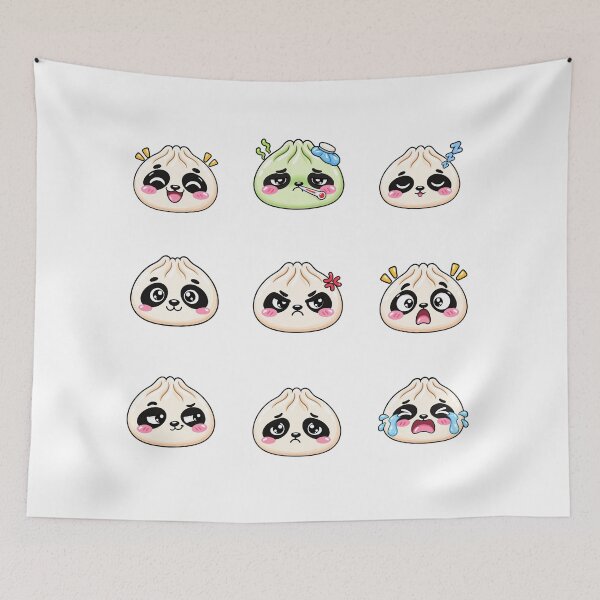 Item preview, Panda dumpling sticker pack designed and sold by BigfeetLittlepaws.