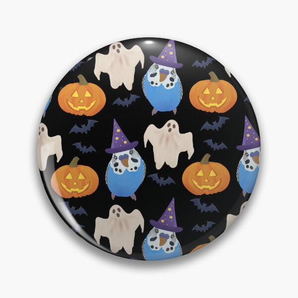 Item preview, Pattern of Blue Budgie and Halloween Decor designed and sold by FandomizedRose.