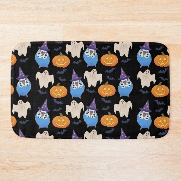 Item preview, Pattern of Blue Budgie and Halloween Decor designed and sold by FandomizedRose.