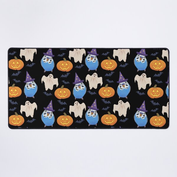 Item preview, Pattern of Blue Budgie and Halloween Decor designed and sold by FandomizedRose.